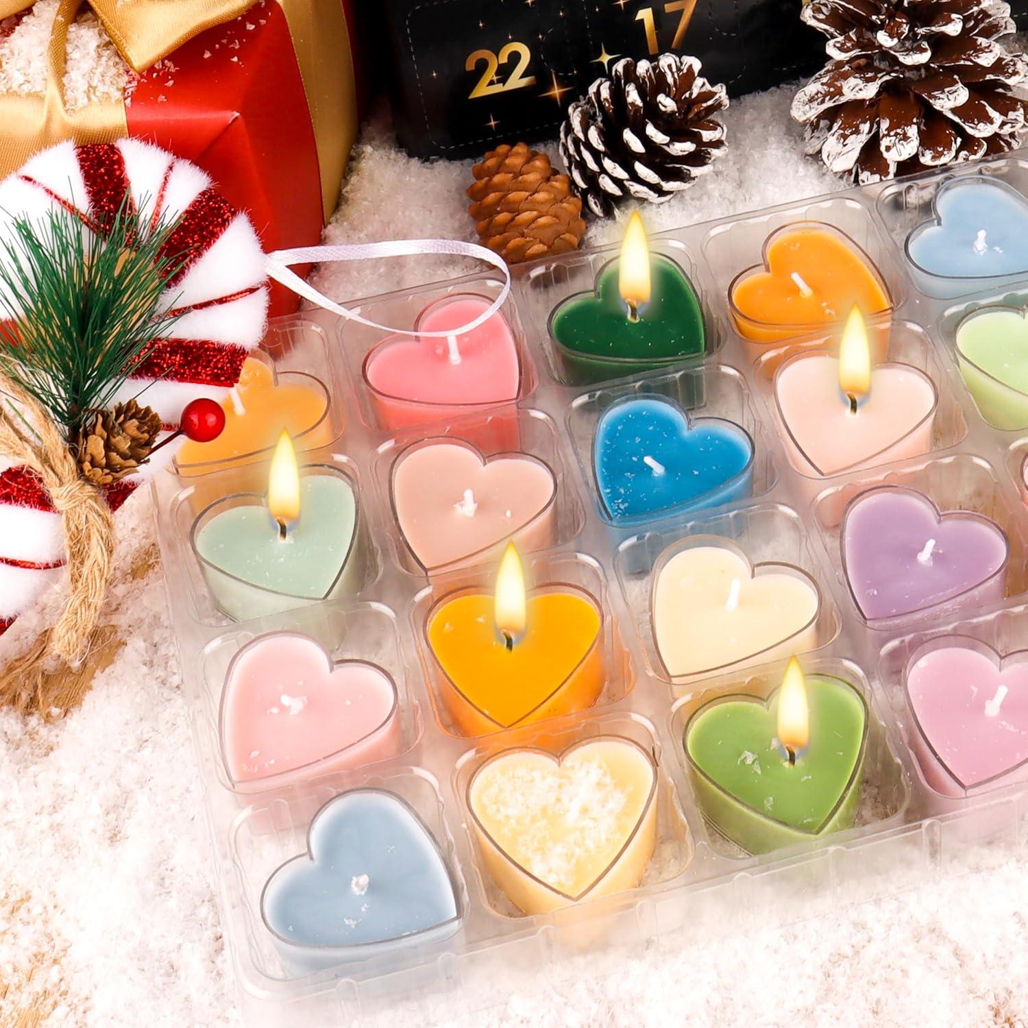 Adventskalender 24 Duftkerzen Frauen Geschenkset Weihnachten