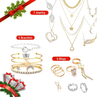 Schmuck Adventskalender 2024 für Frauen mit 24