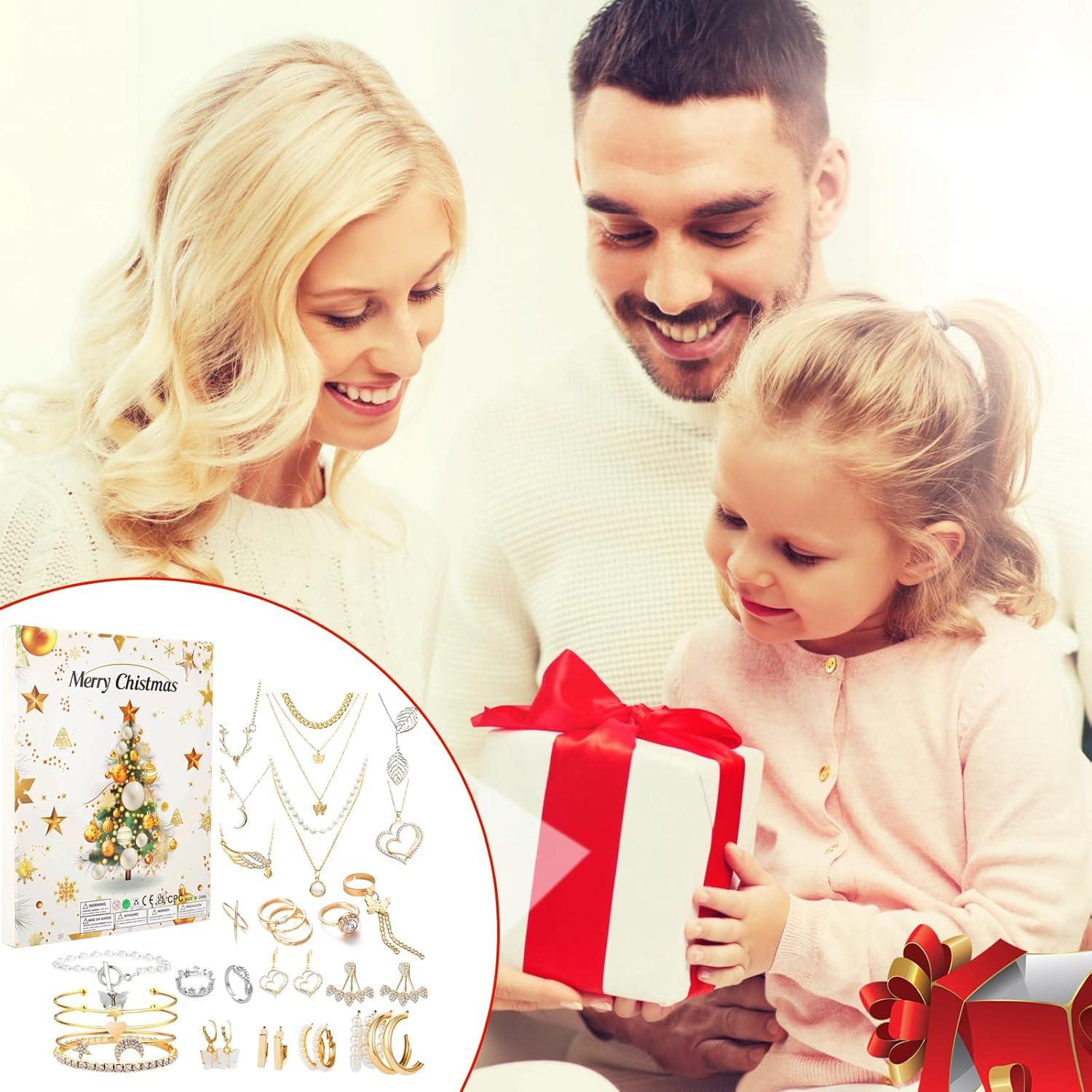 Schmuck Adventskalender 2024 für Frauen, Teenager und Erwachsene