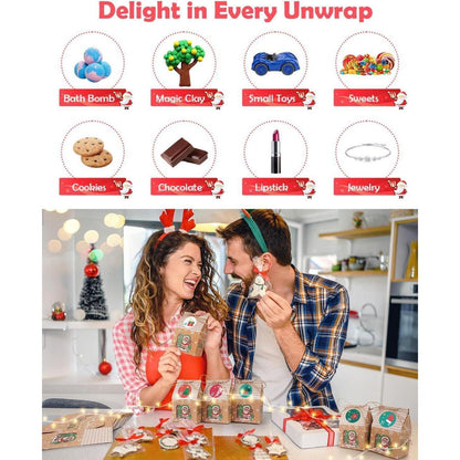 DIY Adventskalender Kinder LED Weihnachtskalender Häuschen