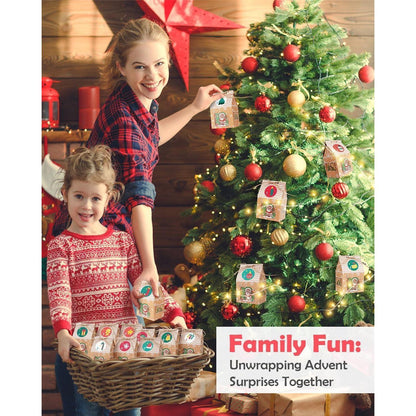 DIY Adventskalender Kinder LED Weihnachtskalender Häuschen