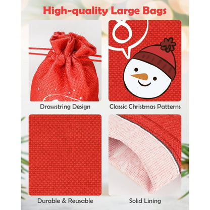 Adventskalender Stoff Kinder Befüllen Lichterkette 2024