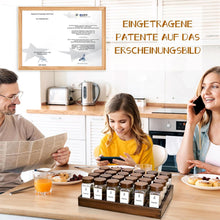 Umweltfreundliches Akazienholz Gewürzregal 24 Fächer