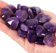 20er Set Amethyst Herz Stein Heilsteine Glückssteine Meditation Chakra