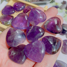 Amethyst Herz Steine Set 20 Stück Heilung Kristalle