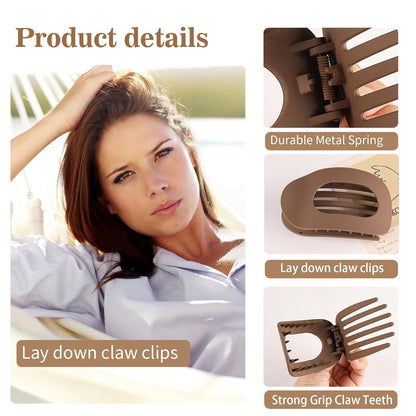 Haarklammern 4er Set Damen Französisches Haarspangen Halt