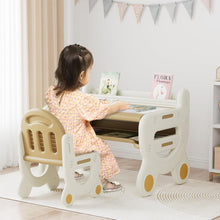 Kindertisch mit Stühlen und Stauraum Braun - Ergonomisch und
