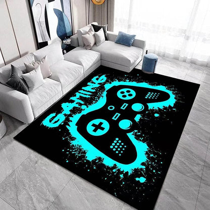 Gaming Teppich 140x180 cm - Rutschfest & Waschbar für Gamer Zimmer