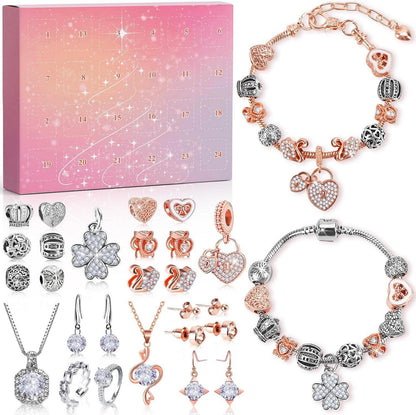 Nachhaltiger Schmuck Adventskalender 2024 mit Armband & Perlen