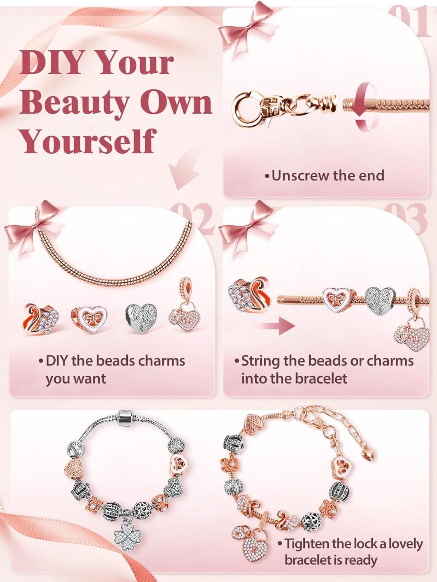 Adventskalender 2024 Armband Frauen Schmuck Damen Mädchen Set