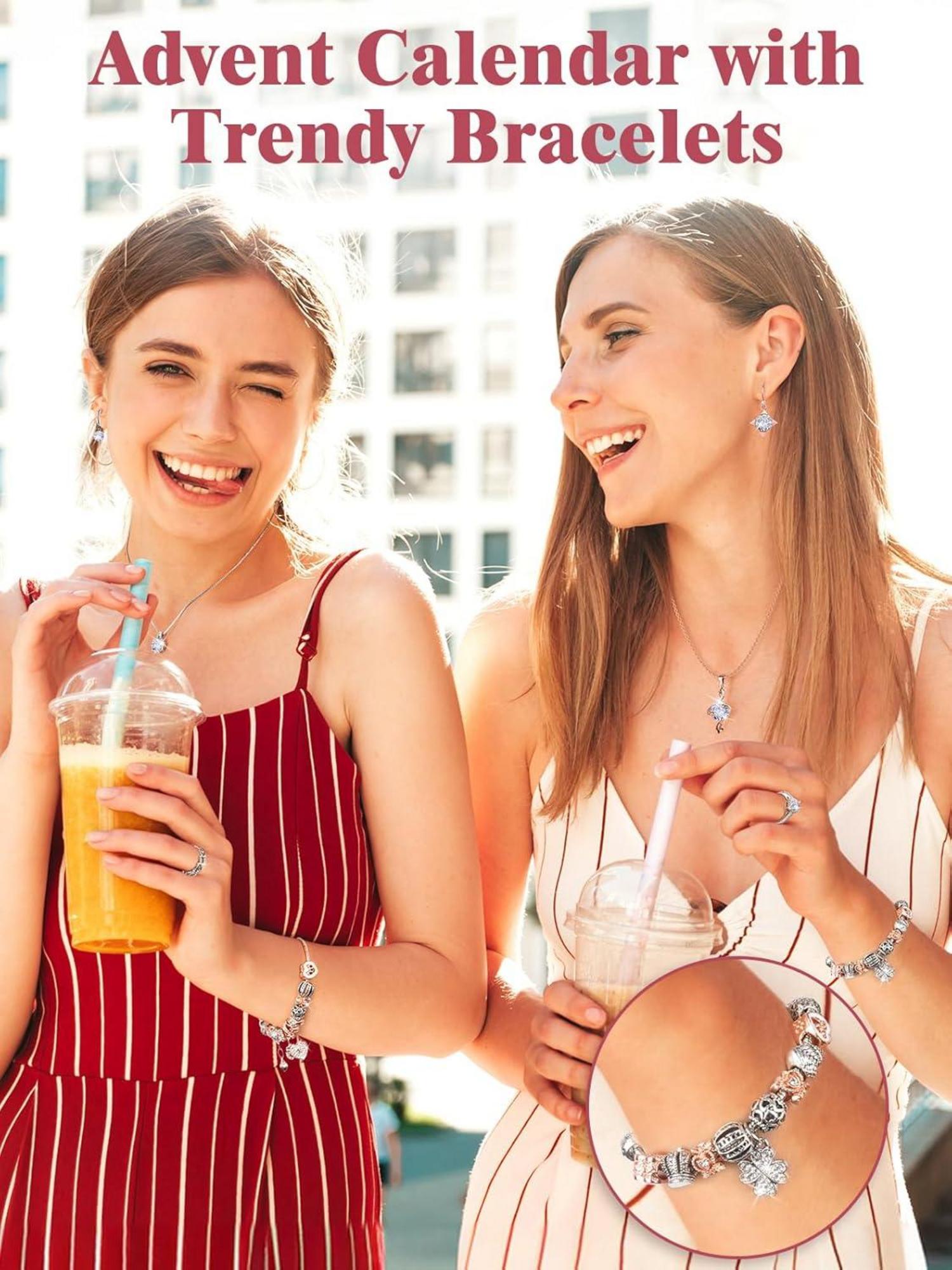 Schmuck Adventskalender 2024 Frauen Armband Teenager Mädchen
