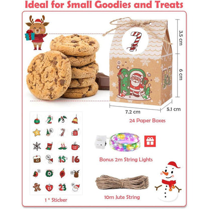 DIY Adventskalender Kinder Tüten 2024 + Lichterkette