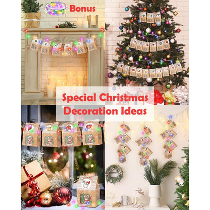 DIY Adventskalender Kinder Tüten 2024 + Lichterkette