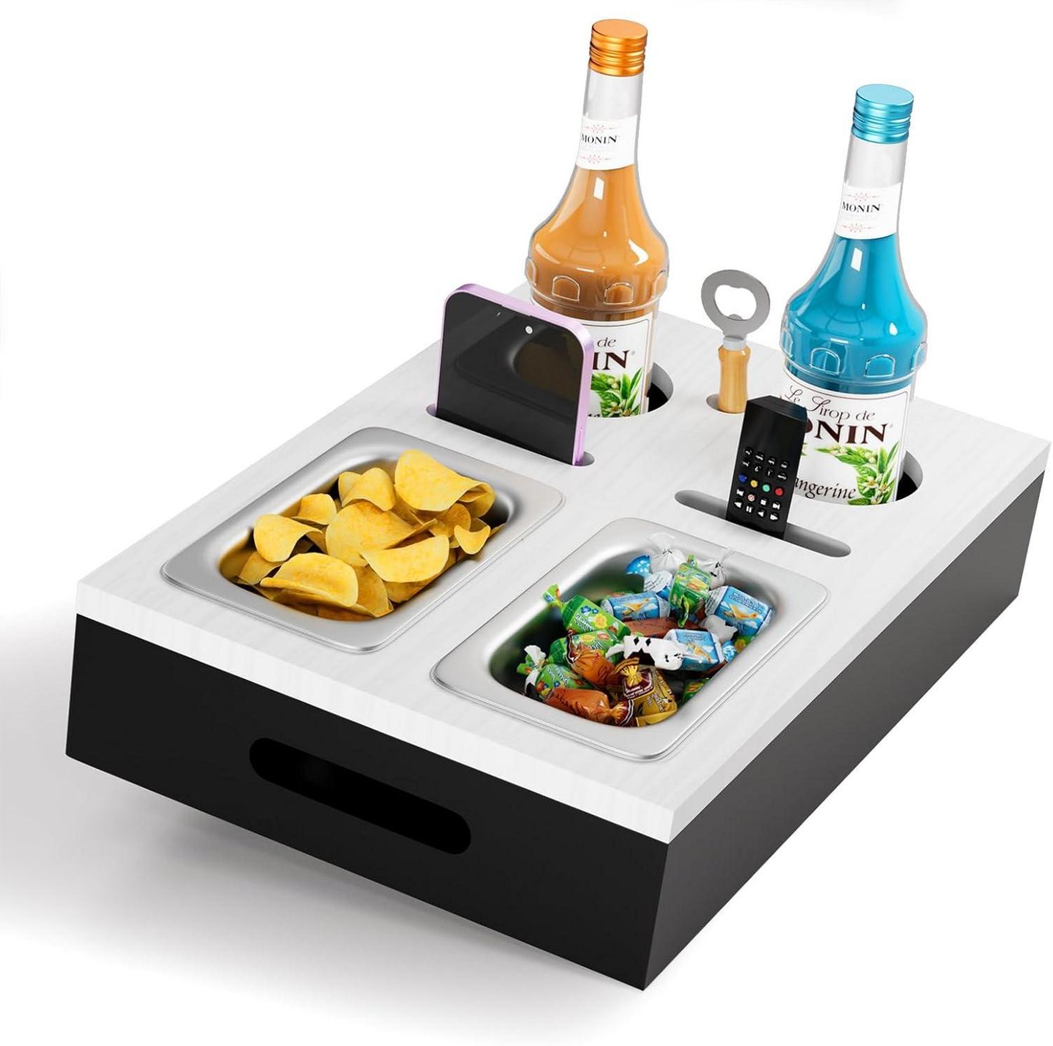 Couchbar Sofa-Organizer Beistelltisch Biergeschenke Männer Sofatablett