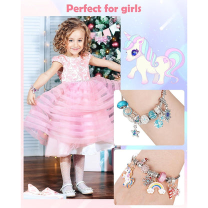 Adventskalender Mädchen 2024: Einhorn Schmuck Set Kinder