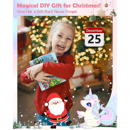 Adventskalender Mädchen 2024: Einhorn Schmuck Set Kinder