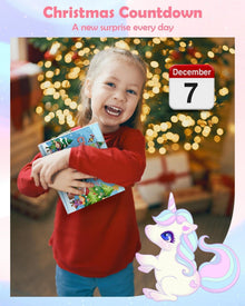 Adventskalender Mädchen 2024: Einhorn Schmuck Set Kinder