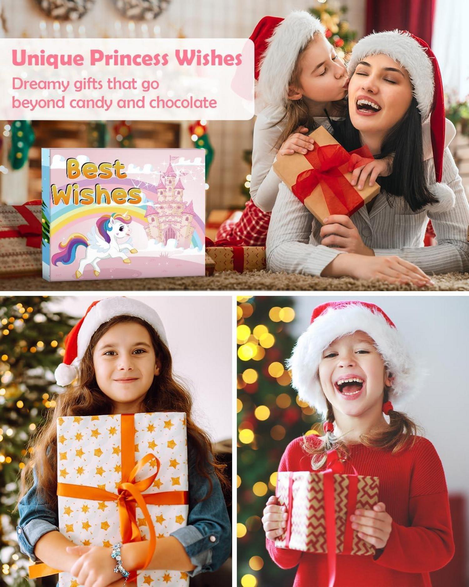 Mädchen Adventskalender Schmuck Einhorn 2024 Armbänder Perlen