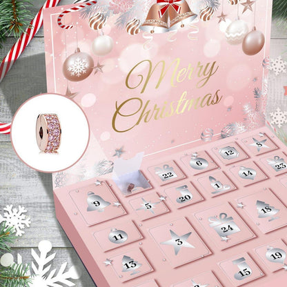 Adventskalender Schmuck 2024 Rosa Mädchen Teenager Frauen Weihnachten