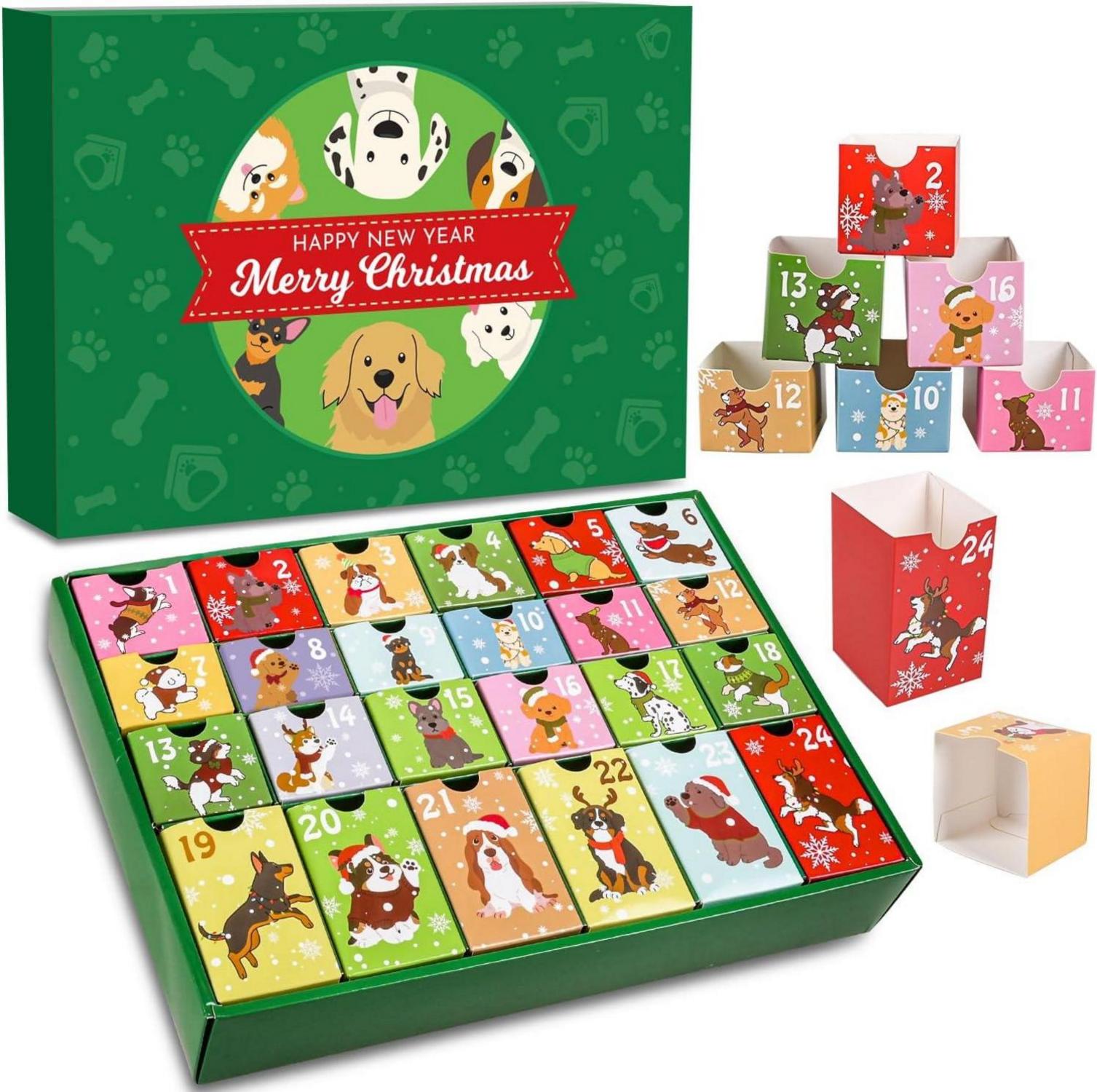 Adventskalender Hunde 2024 Leerer Kalender zum Selbstbefüllen