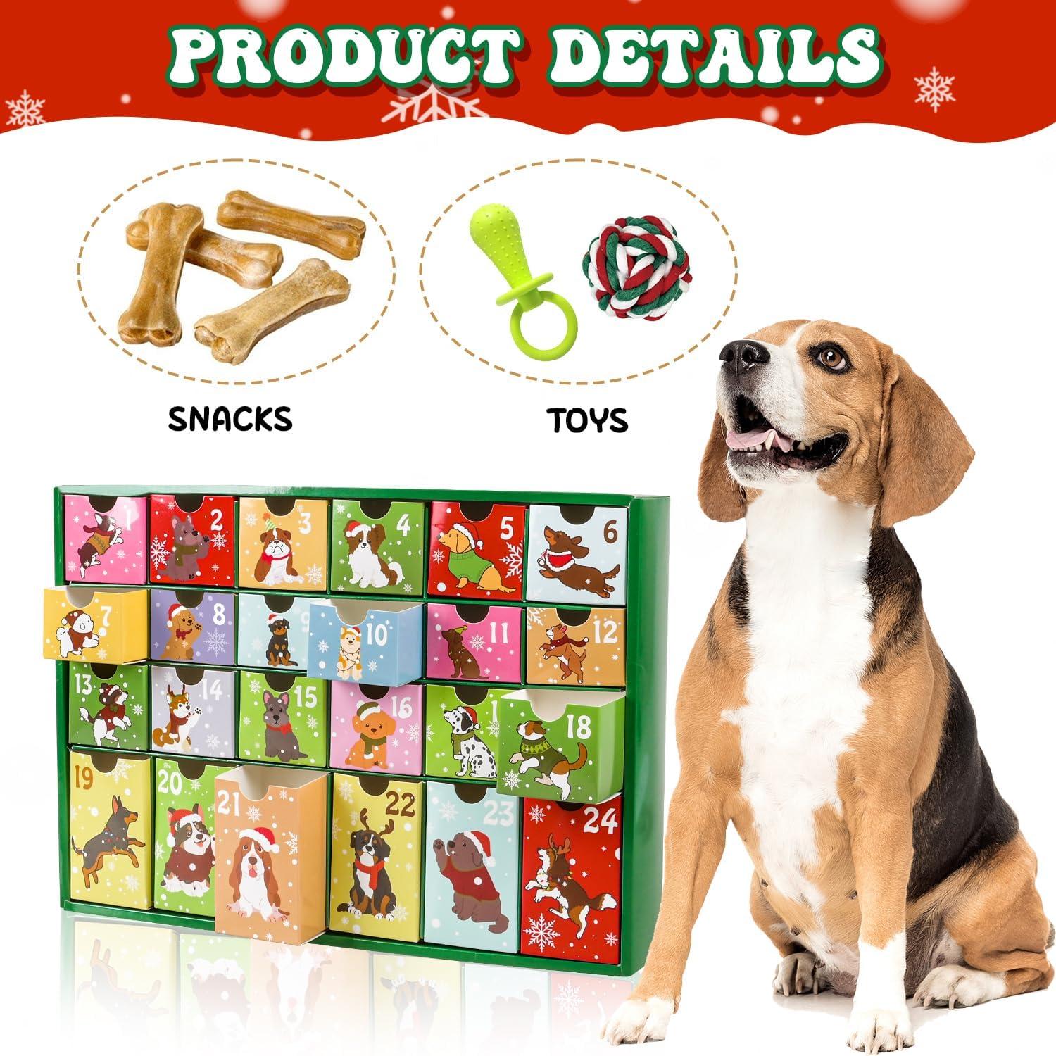 Adventskalender Hunde 2024 Leerer Kalender zum Selbstbefüllen