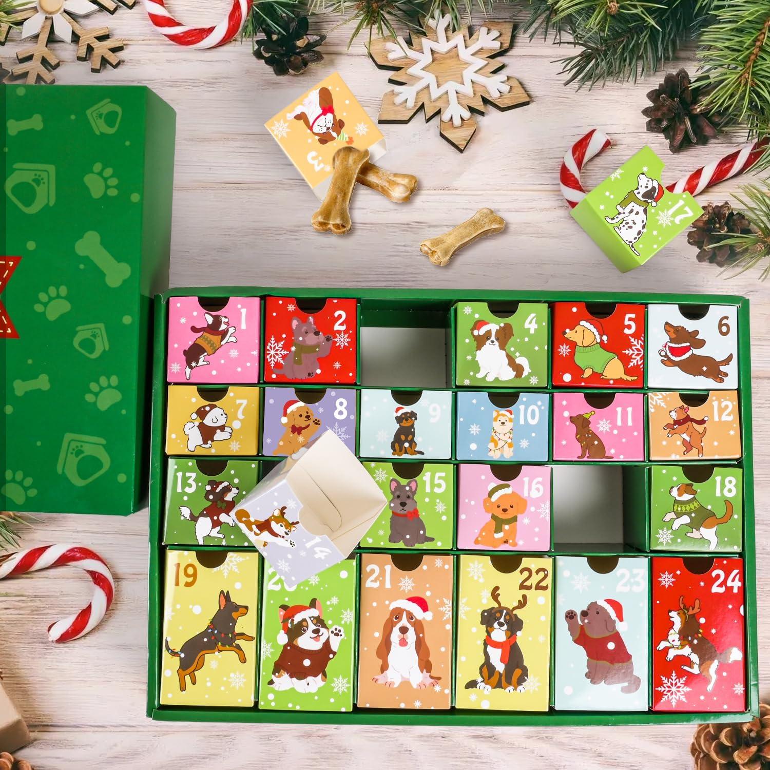 iZoeL Hunde Adventskalender 2024 zum Selbstbefüllen und für Haustiere