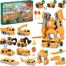 iZoeL Adventskalender Autos 2024 Kinder magnetisch Verformungs