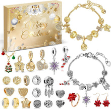 Adventskalender Schmuck für Damen Mädchen Gold 2024 Weihnachtskalender