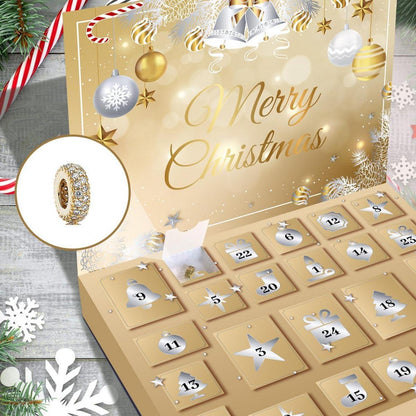 Adventskalender Schmuck 2024 Mädchen Teenager Frauen Halskette Ringe Ohrringe