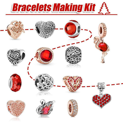 Adventskalender Schmuck Rot 2024 Mädchen Frauen