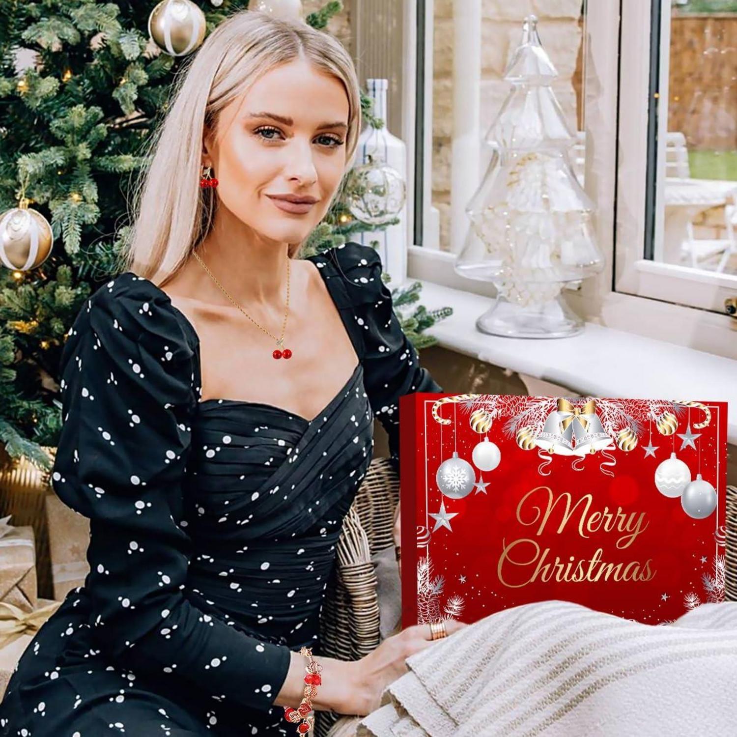 Adventskalender Schmuck Rot 2024 Mädchen Teenager Frauen DIY