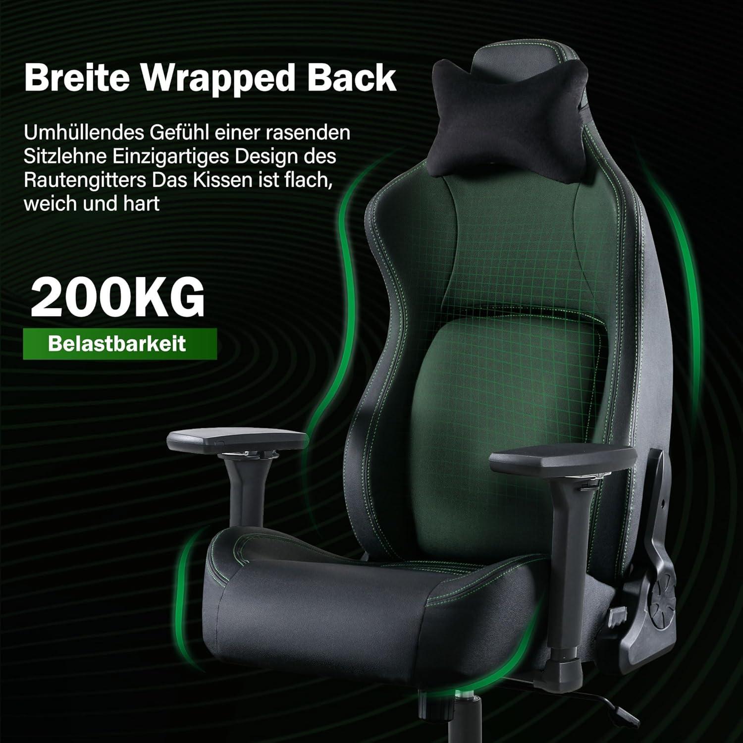 Fantasylab 4D Gaming Stuhl 200kg Belastbarkeit ergonomisch