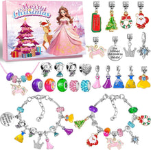 Adventskalender für Mädchen Prinzessinnen Schmuck DIY Armband 2024