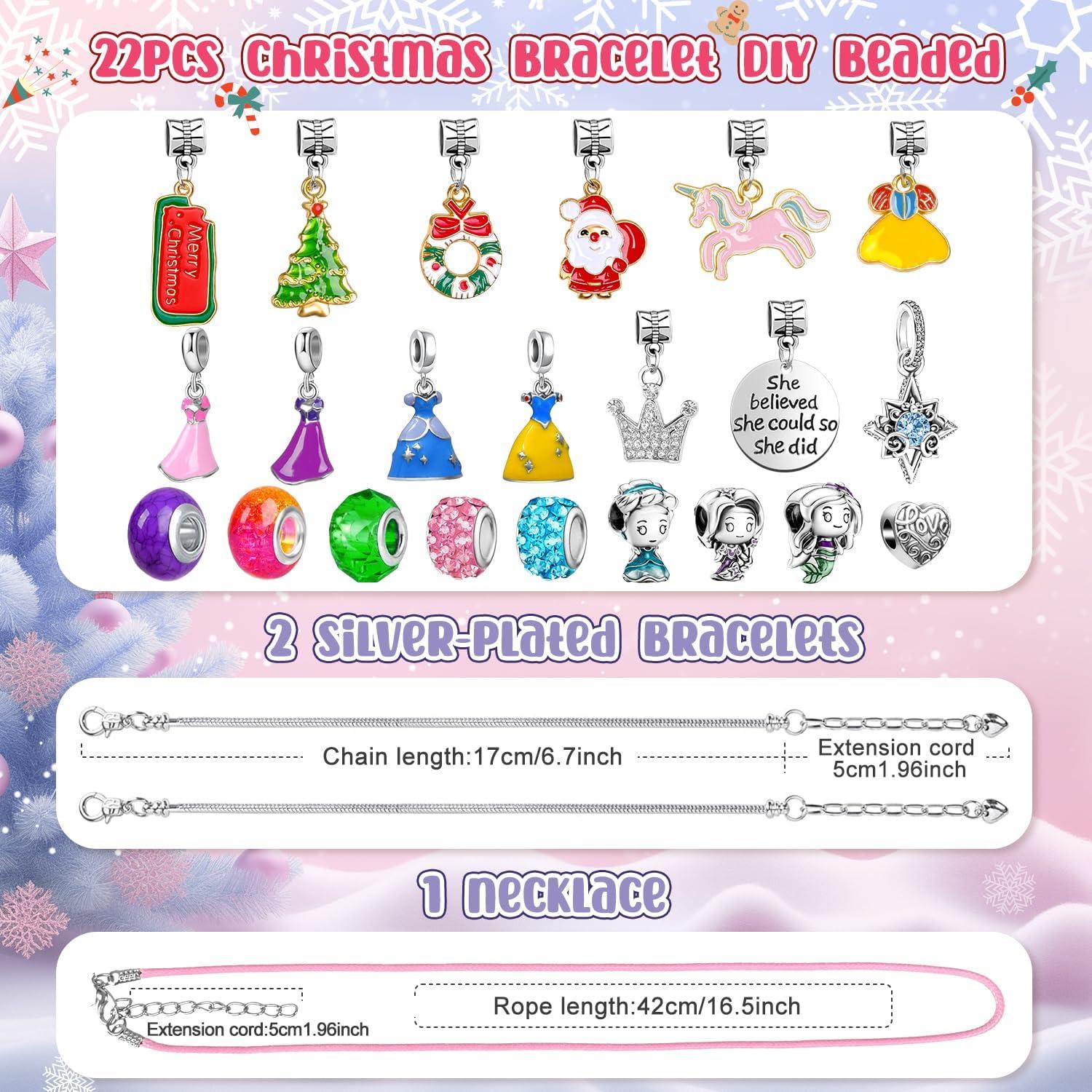 Prinzessinnen Adventskalender Schmuck Mädchen DIY 2024