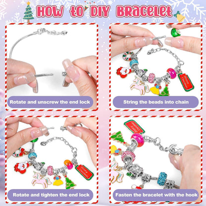 Adventskalender für Mädchen Prinzessinnen Schmuck DIY Armband 2024