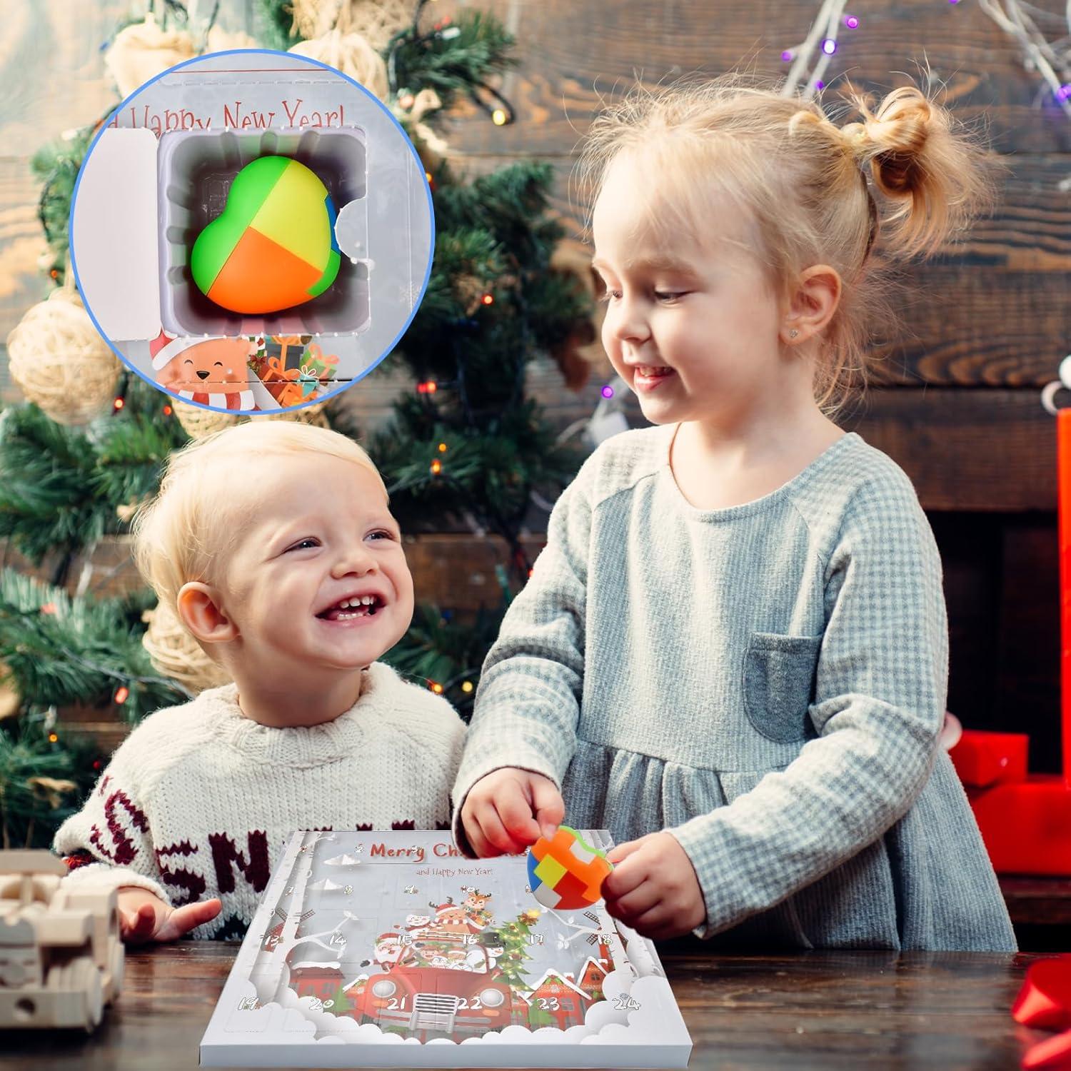 Adventskalender 2024 Rätselspielzeug für Kinder Weihnachtsgeschenke