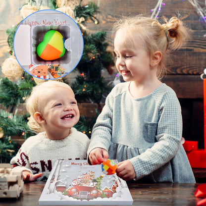 Adventskalender 2024 Rätselspielzeug für Kinder Weihnachtsgeschenke
