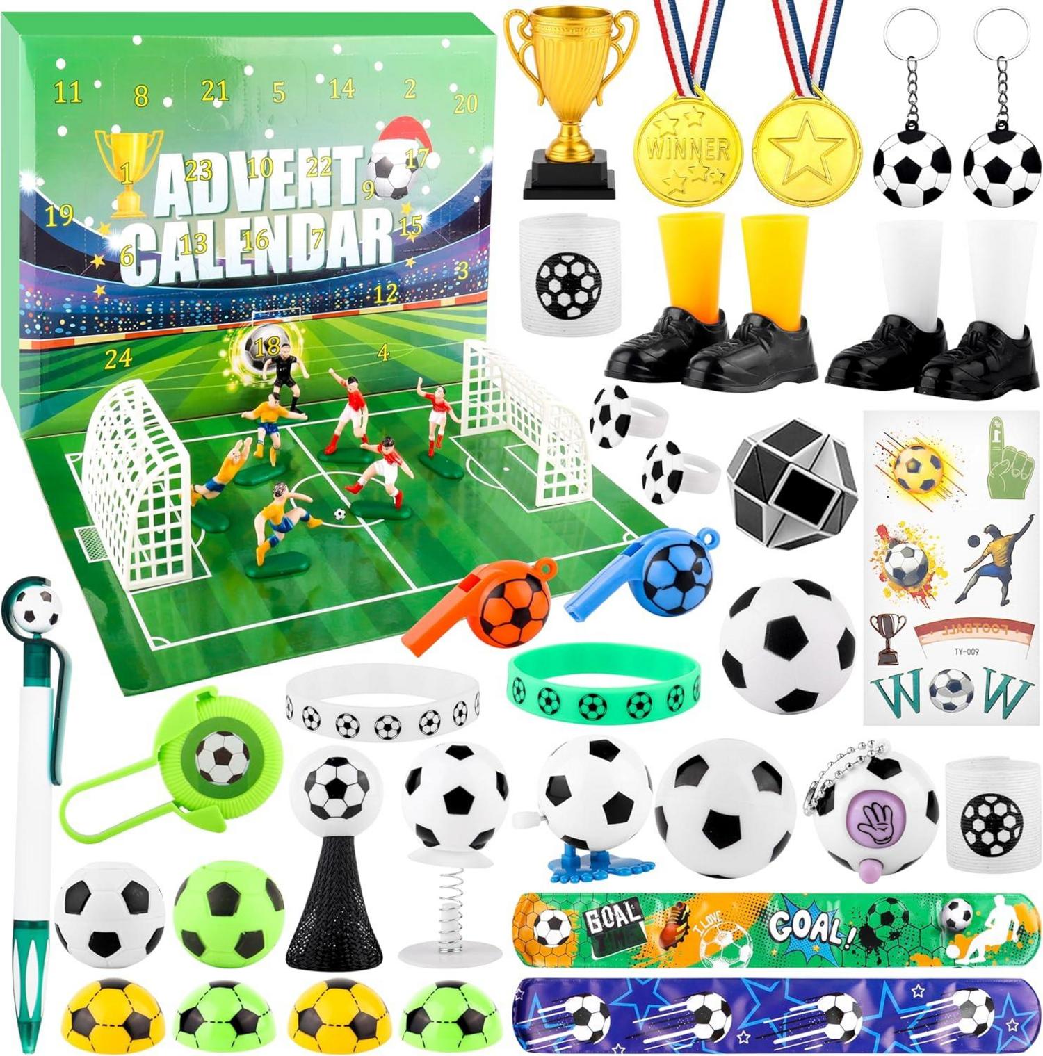 Fußball Adventskalender 2024 Kinder Geschenke Set