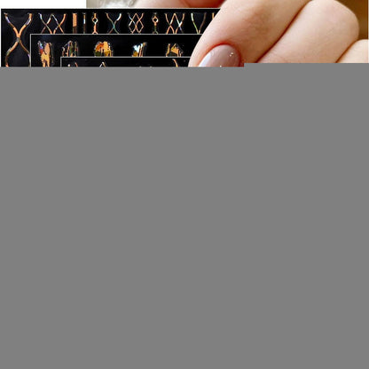 Marmor Nagelsticker Gold 9 Blatt - Nail Art Aufkleber
