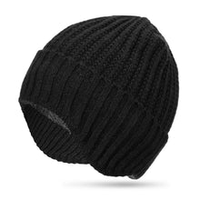 Strickmütze mit Ohrenklappen für Damen und Herren, warm gefüttert