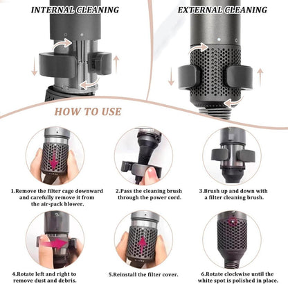 Filter Reinigungsbürste Aufsätze 2 Hair Dryer Brush Zubehör Dyson