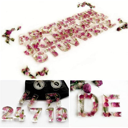 Silikonform Buchstaben & Zahlen für Harzgießen DIY Basteln