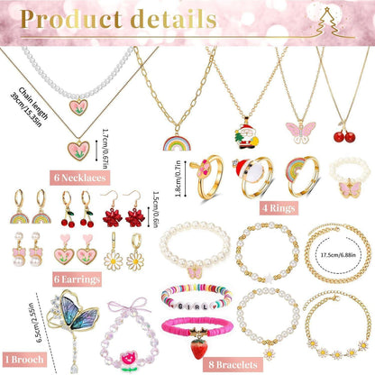 Adventskalender Schmuck Teenager Mädchen 2024 Niedliche