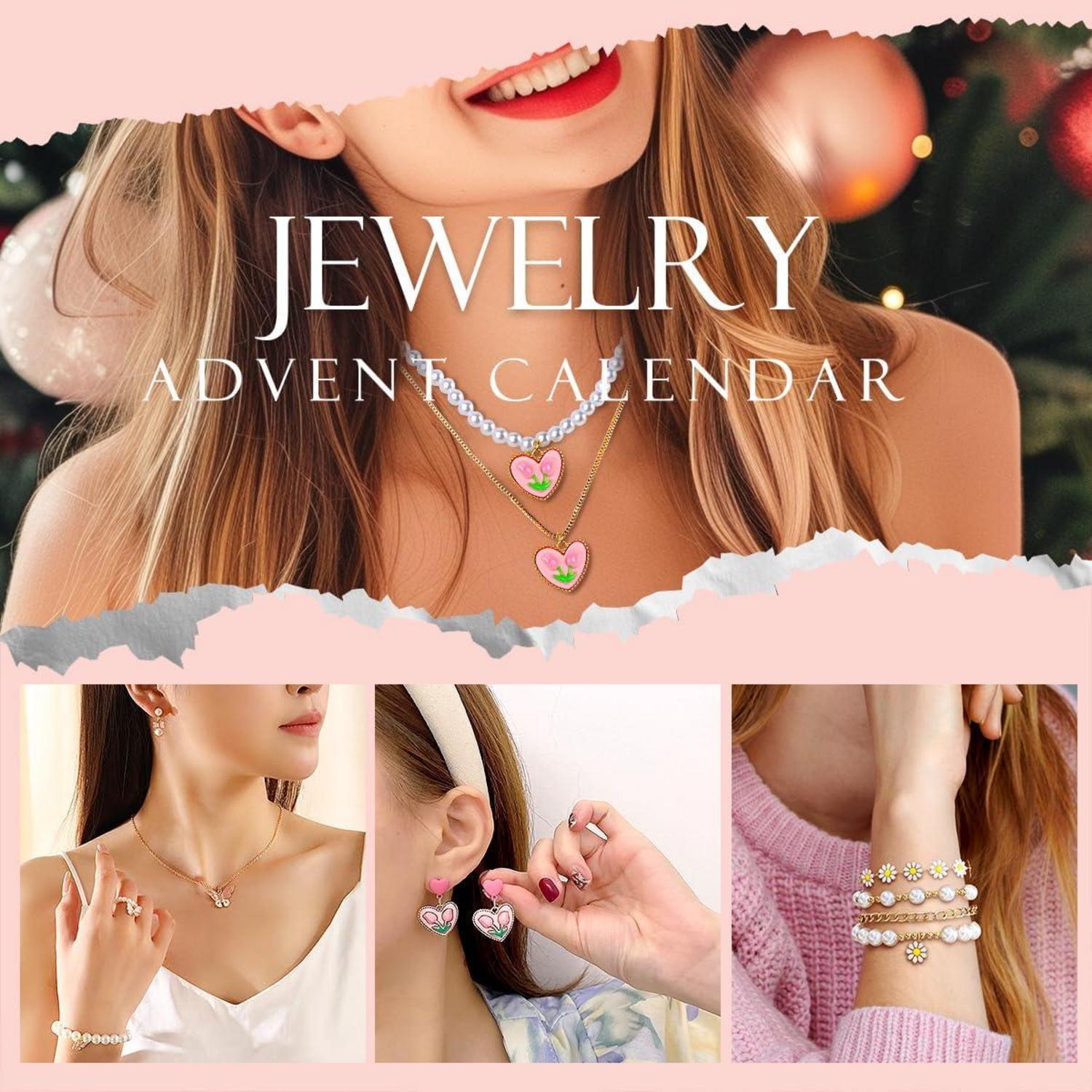 Adventskalender Schmuck Teenager Mädchen 2024 Weihnachtskalender