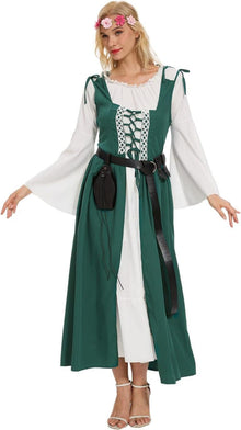 Mittelalterliches Renaissance Damenkleid mit Corsett und
