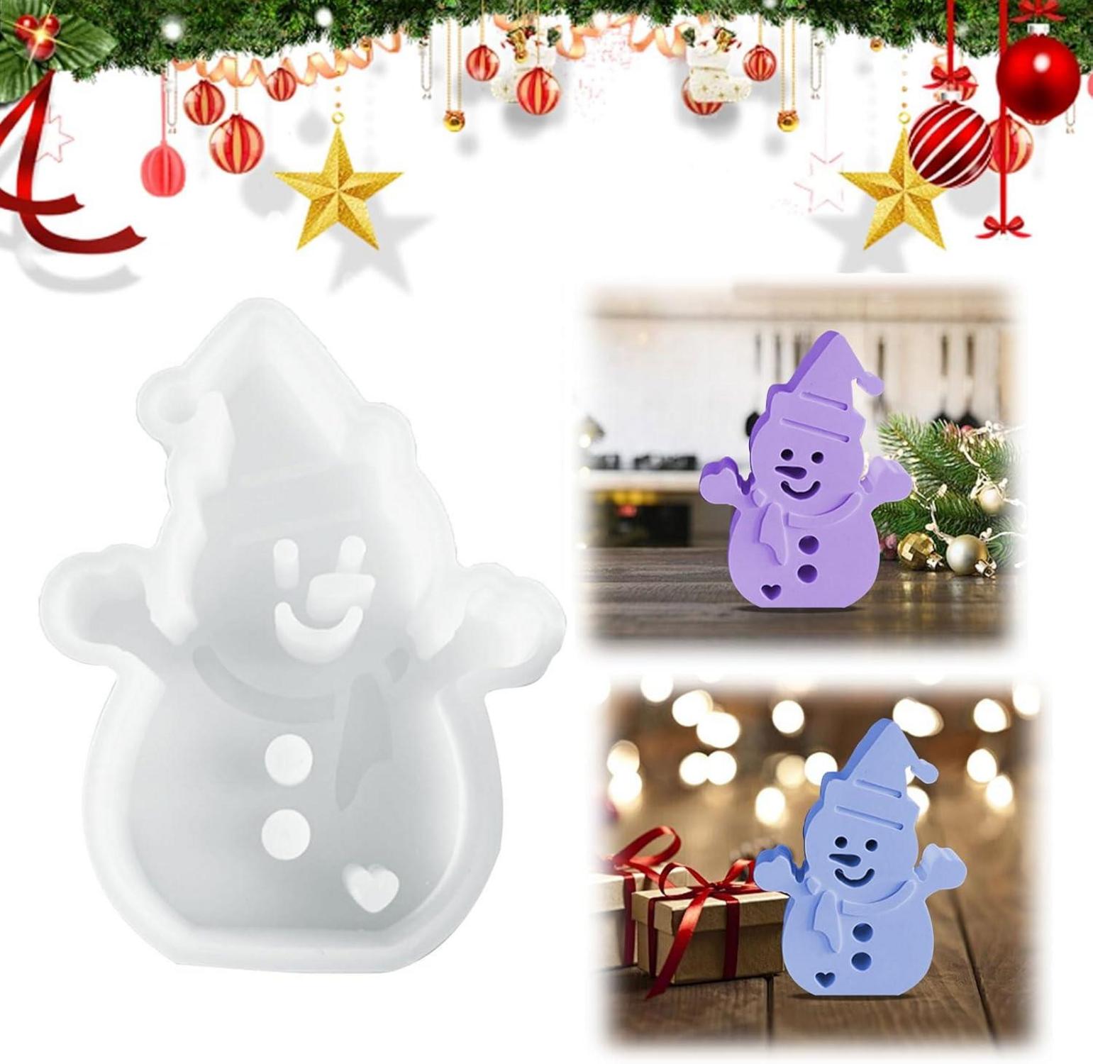 Silikonformen Gießformen Weihnachten DIY Kerzenhalter Epoxidharz