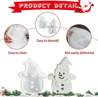 Silikonformen Gießformen Weihnachten DIY Kerzenhalter Epoxidharz