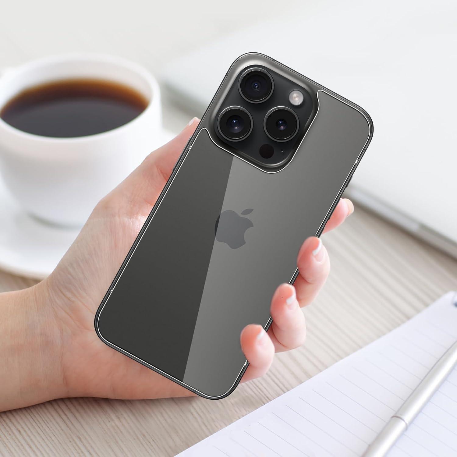 Rückseite Schutzfolie Panzerglas iPhone 16 Pro (2+2) 9H Schutzglas