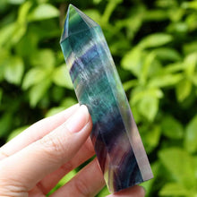 Fluorit Kristall Turm Heilstein Bergkristall Hexagonal 9-10cm