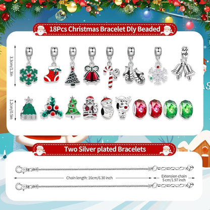 PEIFOON Adventskalender 2024 für Mädchen, Schmuck 24 Silbrig